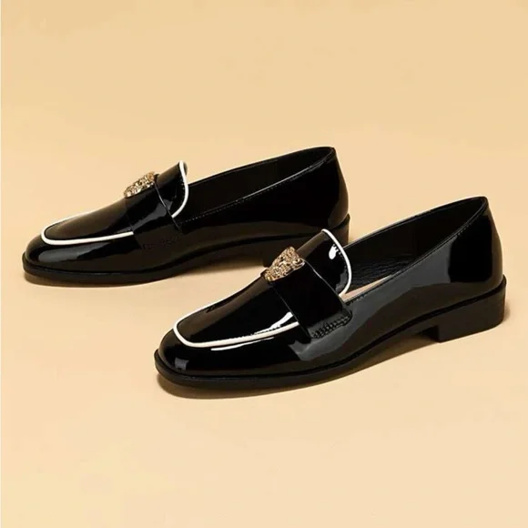 New to Posh C 🔆| Euro Style Leopard Decor Square Toe Flat Loafers - Picture 3 of 8